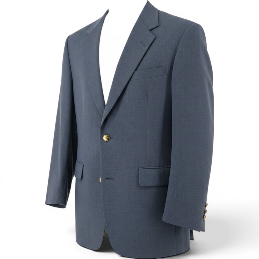 Jack Nicklaus Sport Coat Mens 42 Tournament Series Blue Gold Button Blazer EUC